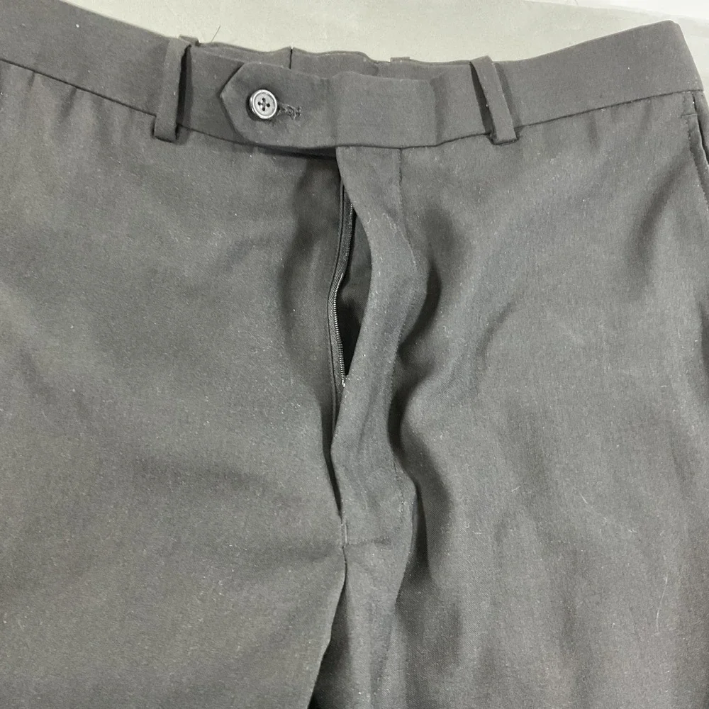 Corcovan Grey Dress Pants Men's 34x30 Flat Front Business Formal Career Office S